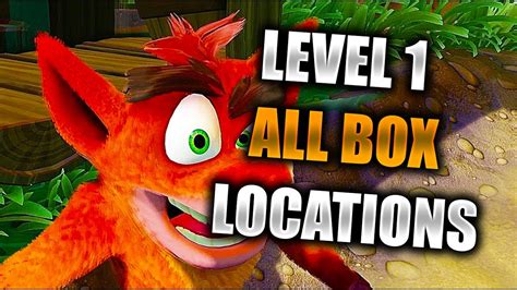 crash bandicoot boxes with metal|Crash Bandicoot 1 all boxes.